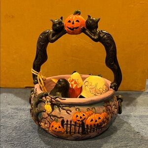 Jim Shore ‘Oh What a Frightful Night’ Halloween Basket